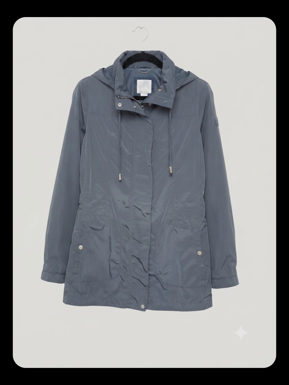 Geox Waterproof Grey Rain Jacket / Coat – Size US 6